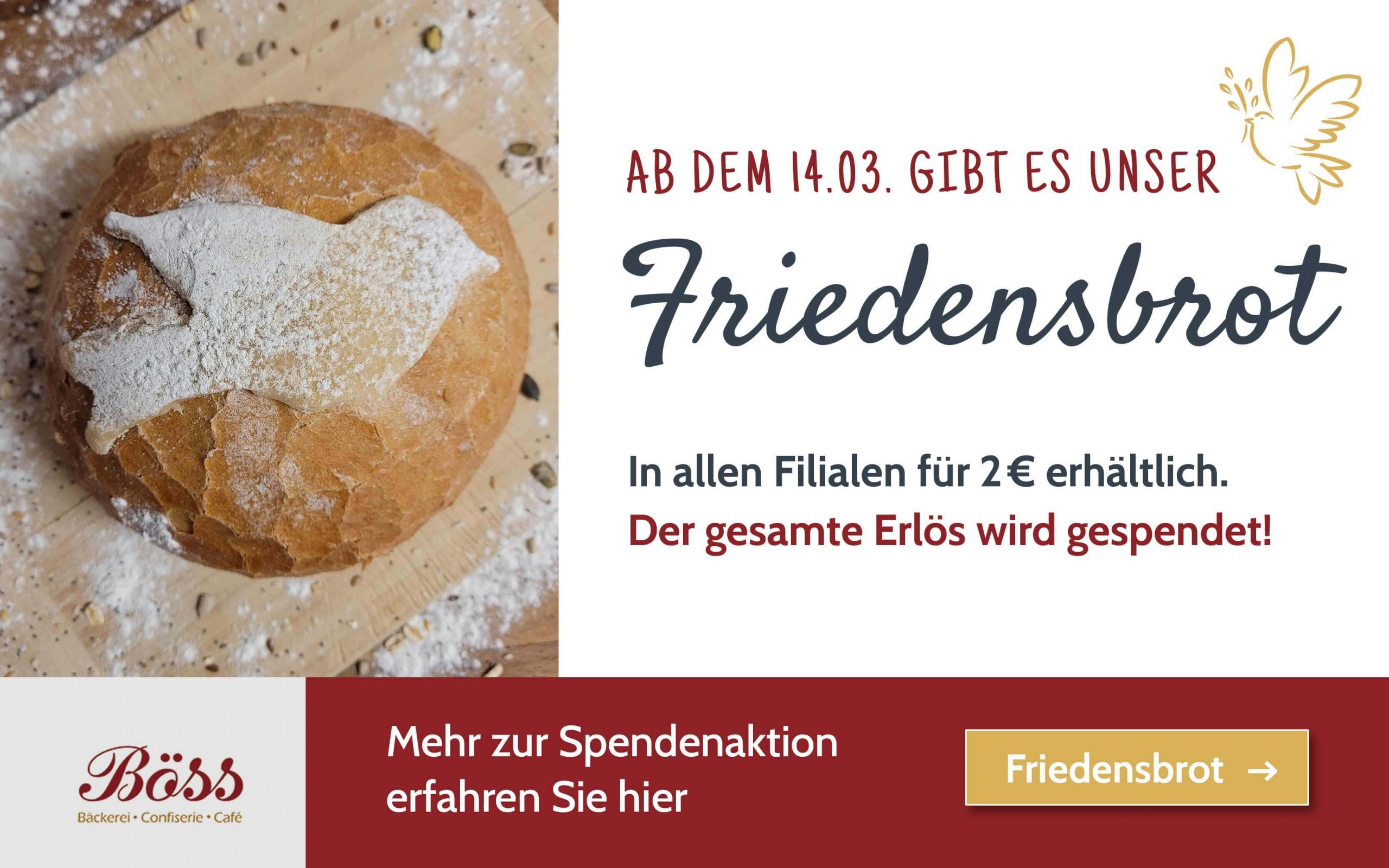 Bäckerei Böss - Popup - News - Friedensbrot